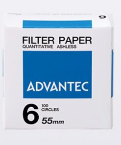 Giấy lọc định lượng số 6 Advantec | Không tro, giữ hạt mịn 5 µm, lọc kỹ