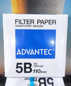 Giấy lọc định lượng Số 5B Advantec | Không tro, giữ hạt 5–10 µm, chuẩn phân tích