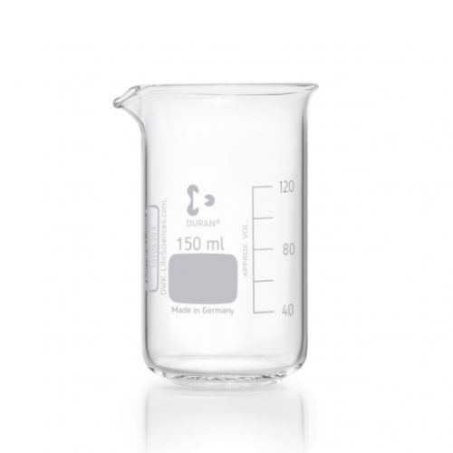 Cốc đốt thủy tinh cao thành DURAN 150ml