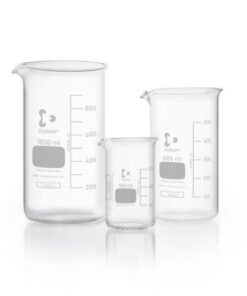 Cốc đốt thủy tinh cao thành DURAN | Borosilicate 3.3 | 50–3000 mL
