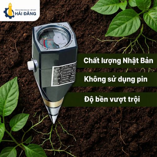 Máy Đo pH và Độ Ẩm Đất Takemura DM15