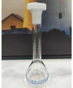 Bình định mức trắng 50ml ISOLAB Class A nút nhựa