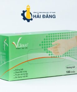 GĂNG TAY CAO SU Y TẾ KHÔNG BỘT – HỘP 50 ĐÔI – SẢN XUẤT TẠI VIỆT NAM