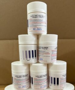 Giấy Thử Chlorine Dư 5-200 PPM, 105 TEST/HỘP, VIỆT NAM